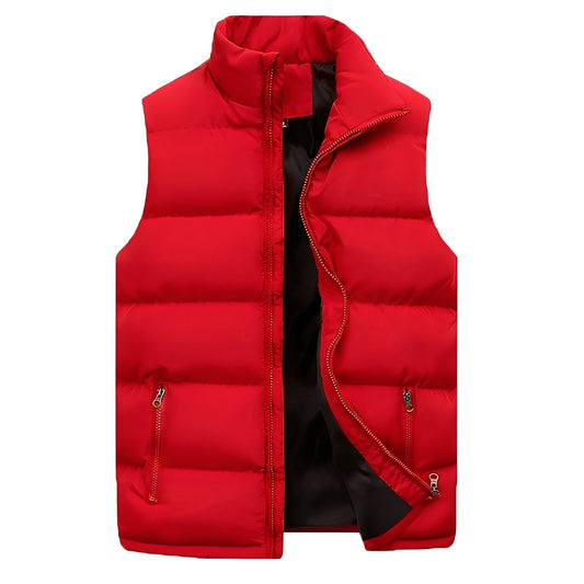Darryl - Gilet imbottito casual con zip per uomini