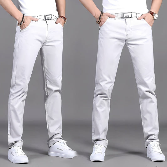 Russell - Pantaloni chino casual aderenti da uomo