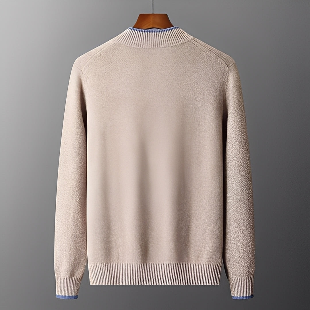 Brendon - Maglione casual con zip per uomo