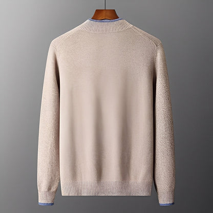 Brendon - Maglione casual con zip per uomo