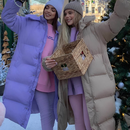 Jacquelyn - Raffinata giacca lunga con cappuccio per donne