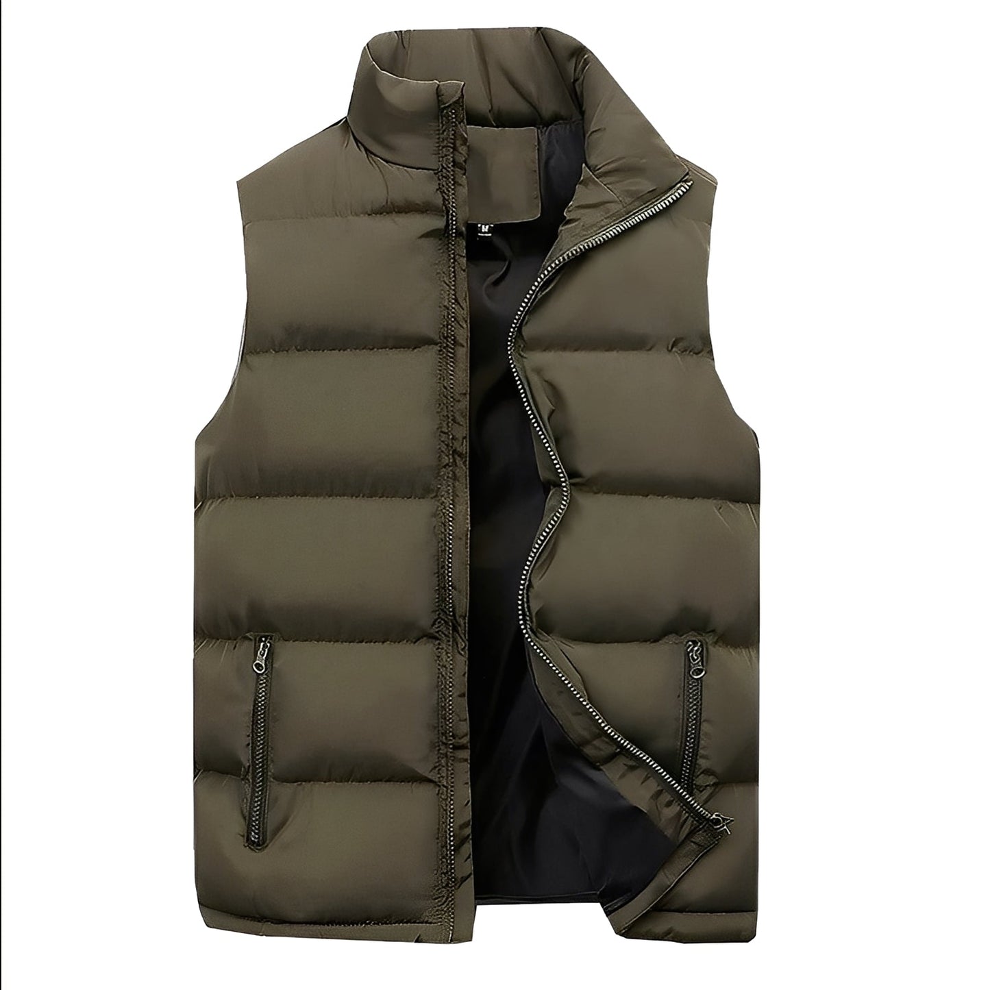 Darryl - Gilet imbottito casual con zip per uomini