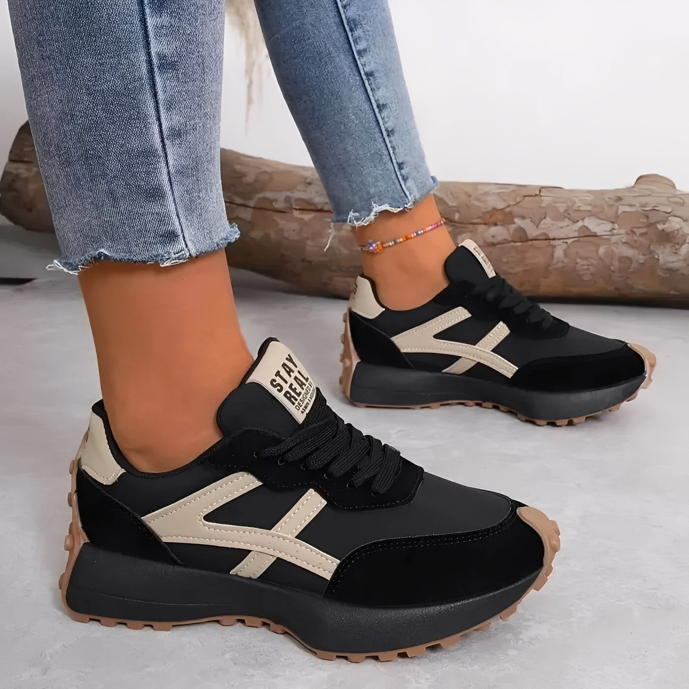 Davena - Scarpe casual sportive antiscivolo da donna