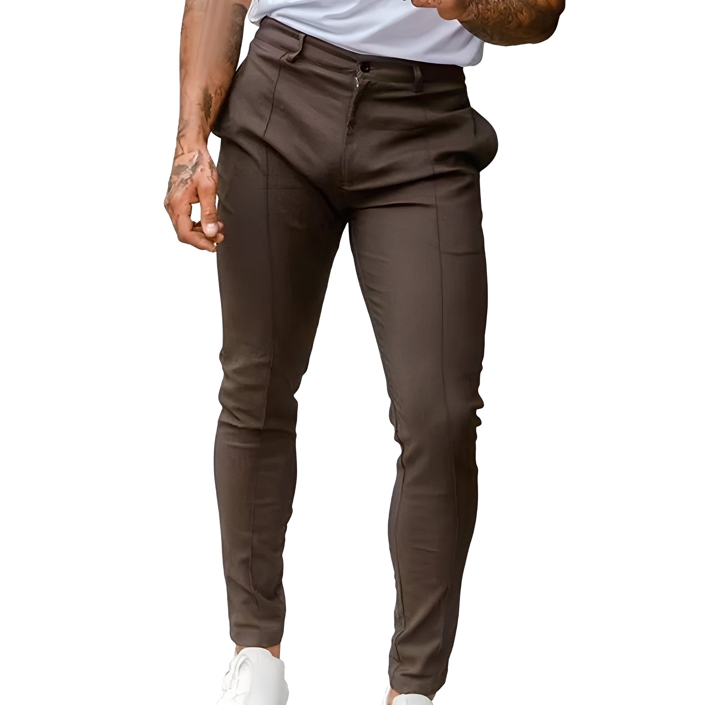 Stuart - Pantaloni slim-fit casual da uomo