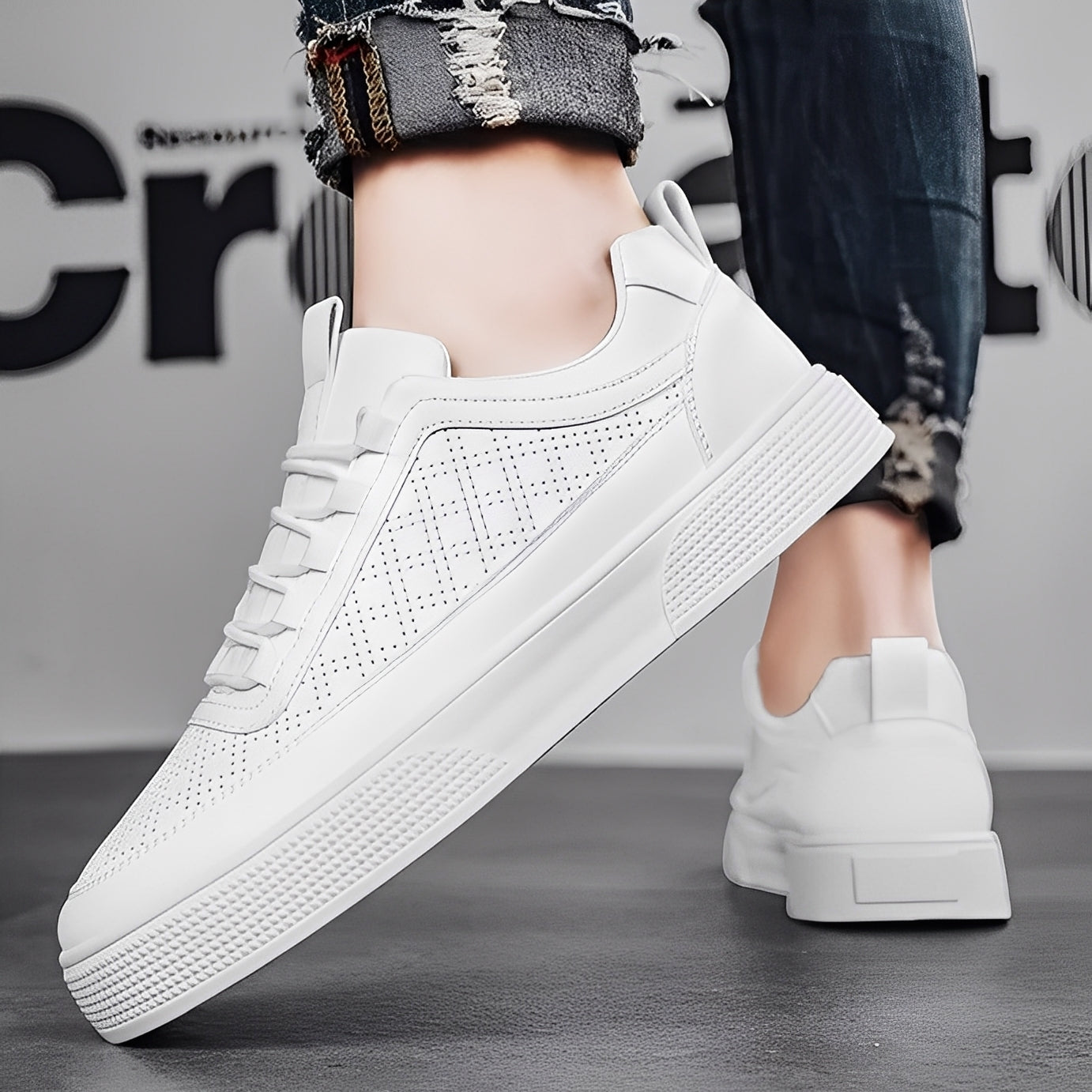 Dennis - Scarpe da ginnastica comode e traspiranti per uomo