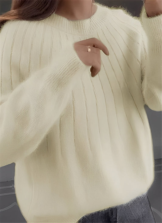 Cornelia - Maglione femminile in cashmere casual con taglio ampio