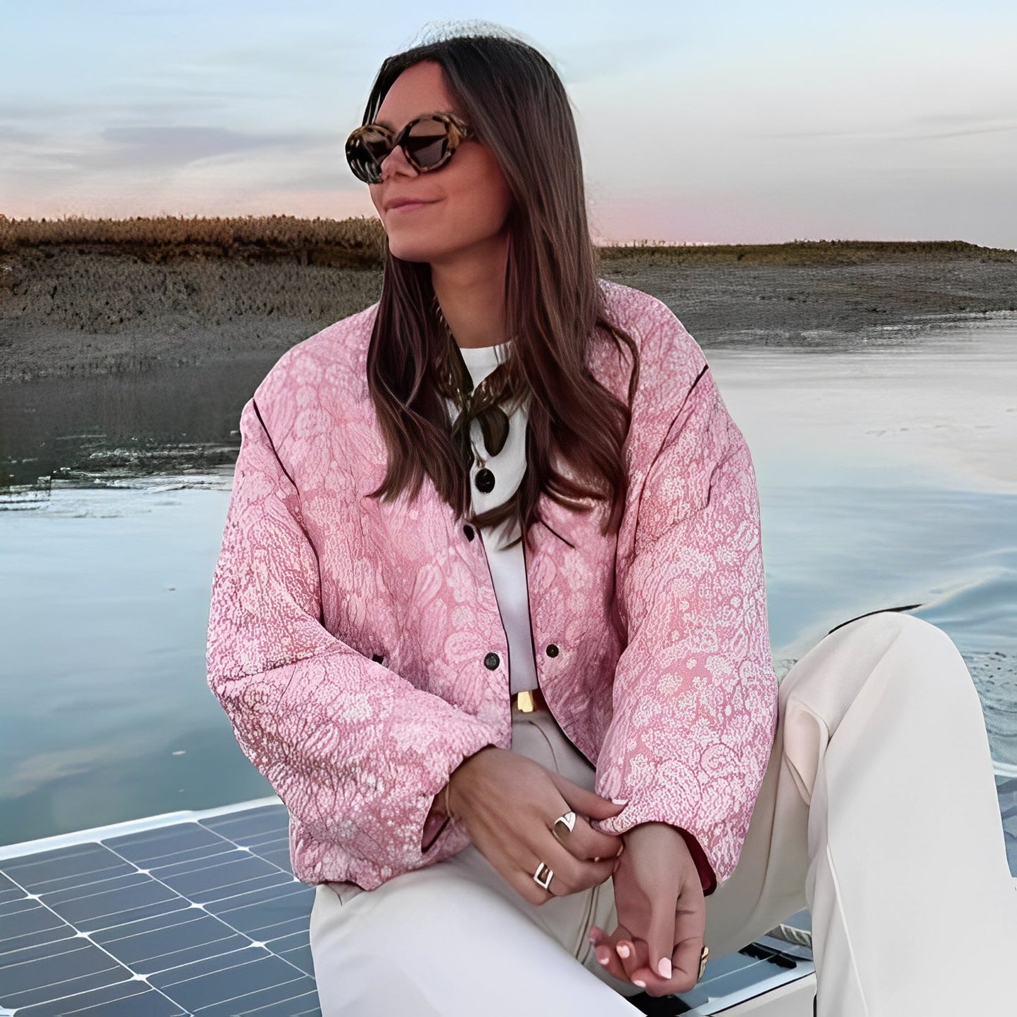 Katelyn - Giacca imbottita patchwork casual per donne