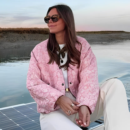 Katelyn - Giacca imbottita patchwork casual per donne