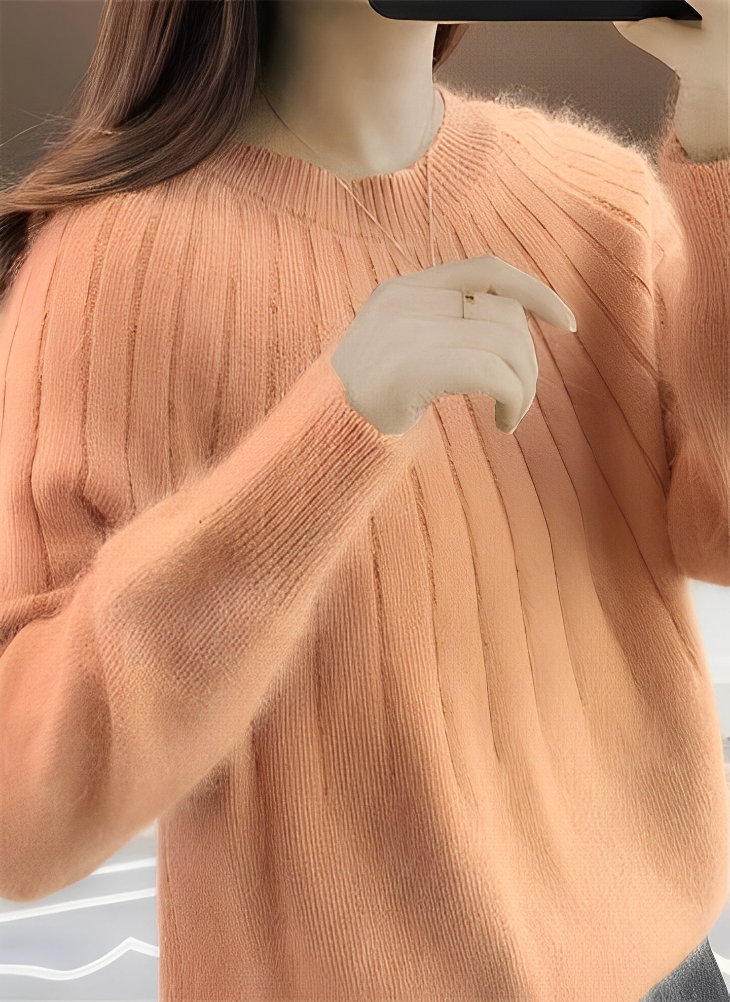 Cornelia - Maglione femminile in cashmere casual con taglio ampio