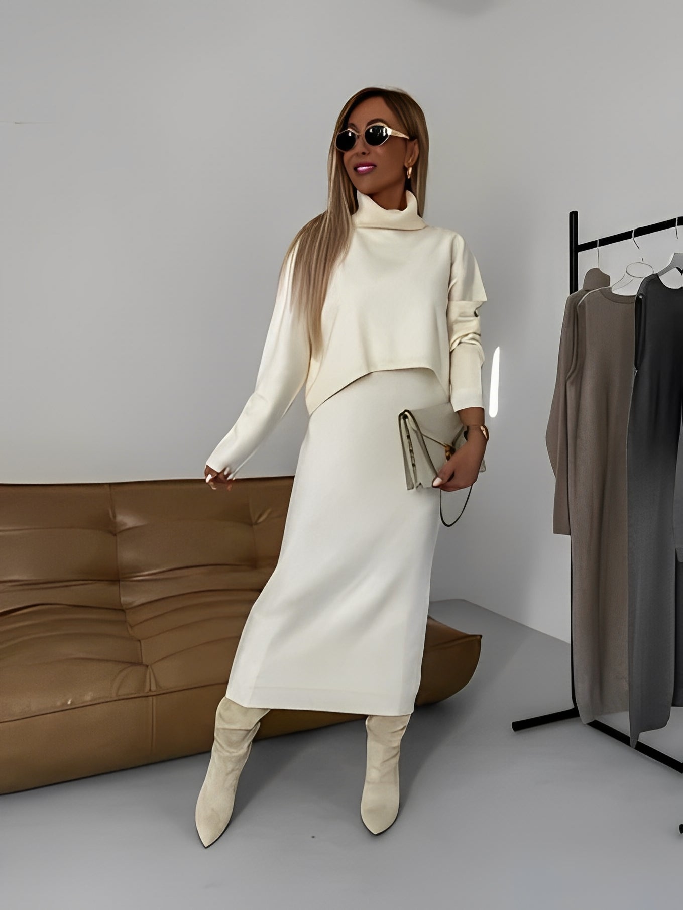 Cherice - Set elegante e morbido a maglia per donne