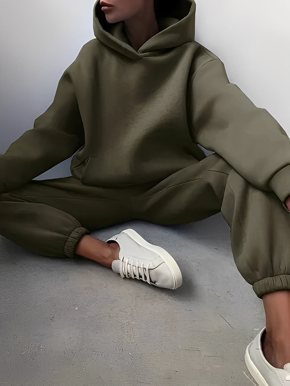 Adelia – Set Hoodie Unicolore