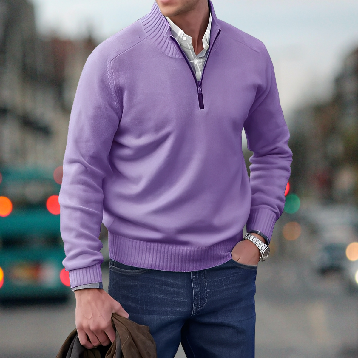 Adrian – Maglione con Zip