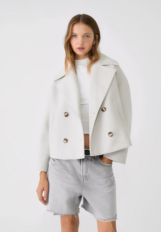 Claire – Corta Elegante Giacca Doppiopetto