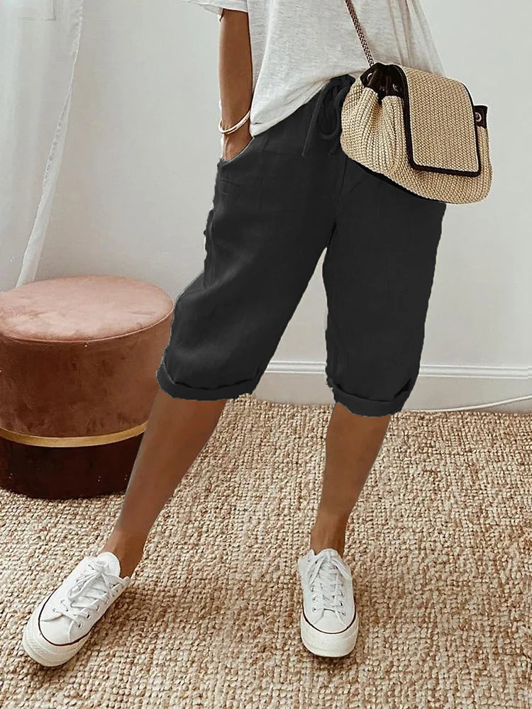 Elise - Moda Donna Pantaloncini Corda Estate