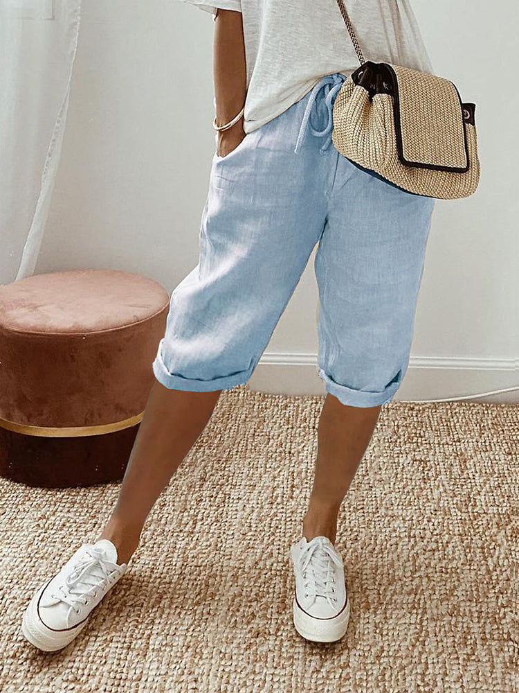 Elise - Moda Donna Pantaloncini Corda Estate