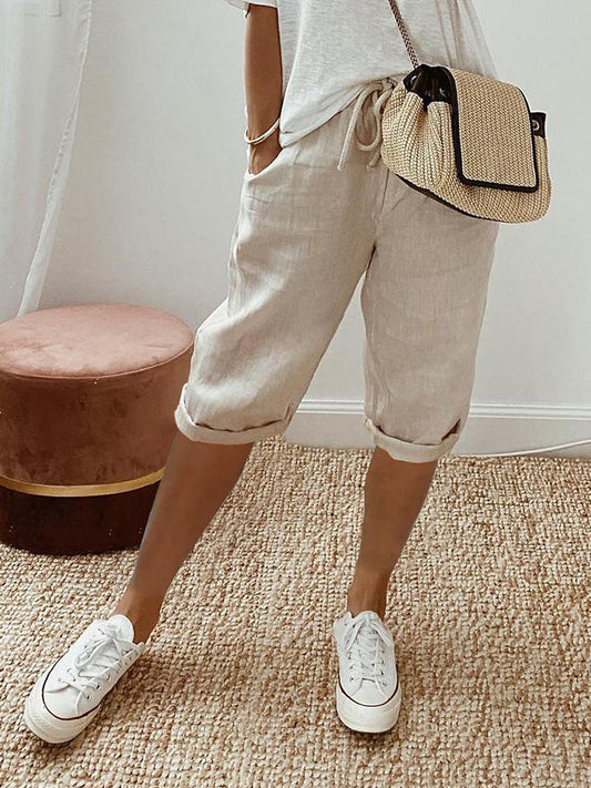 Elise - Moda Donna Pantaloncini Corda Estate