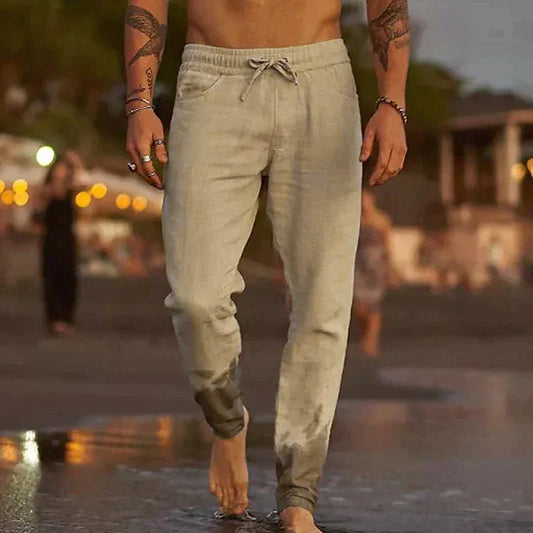 Mike - Pantaloni in Lino Senza Tempo per Uomo
