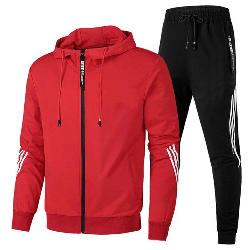 Nero - Elegante Completo da Allenamento per Uomo