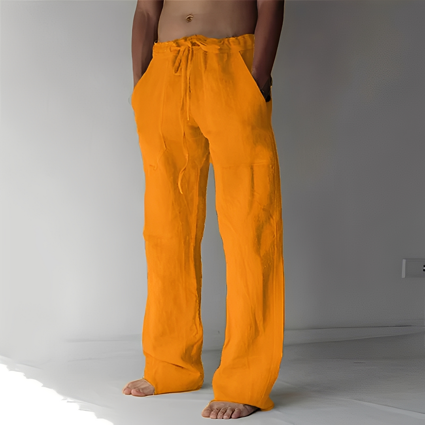 Arthur – Baggy pantaloni di lino per uomo