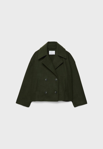 Britanny - Elegante Cappotto Corto Doppiopetto