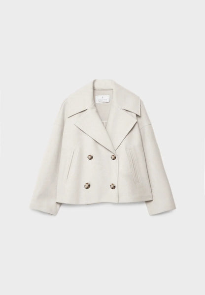 Britanny - Elegante Cappotto Corto Doppiopetto