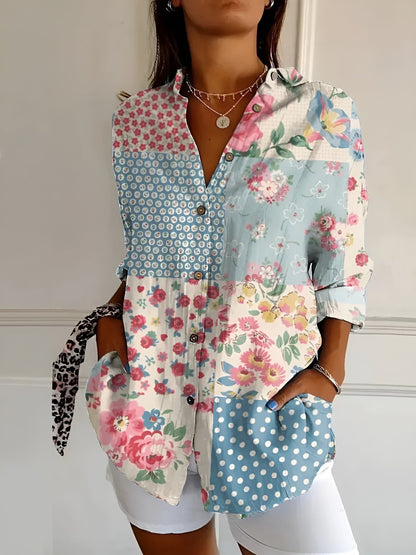 Leofel - Elegante camicia button-down a manica lunga da donna