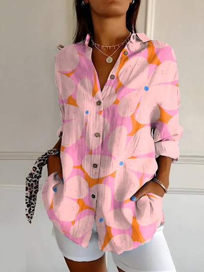 Leofel - Elegante camicia button-down a manica lunga da donna