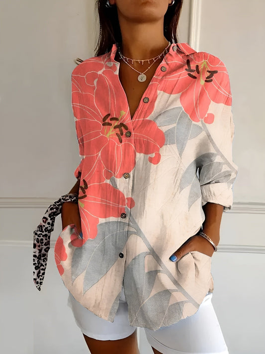 Leofel - Elegante camicia button-down a manica lunga da donna