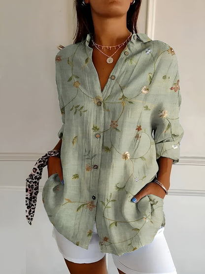 Leofel - Elegante camicia button-down a manica lunga da donna