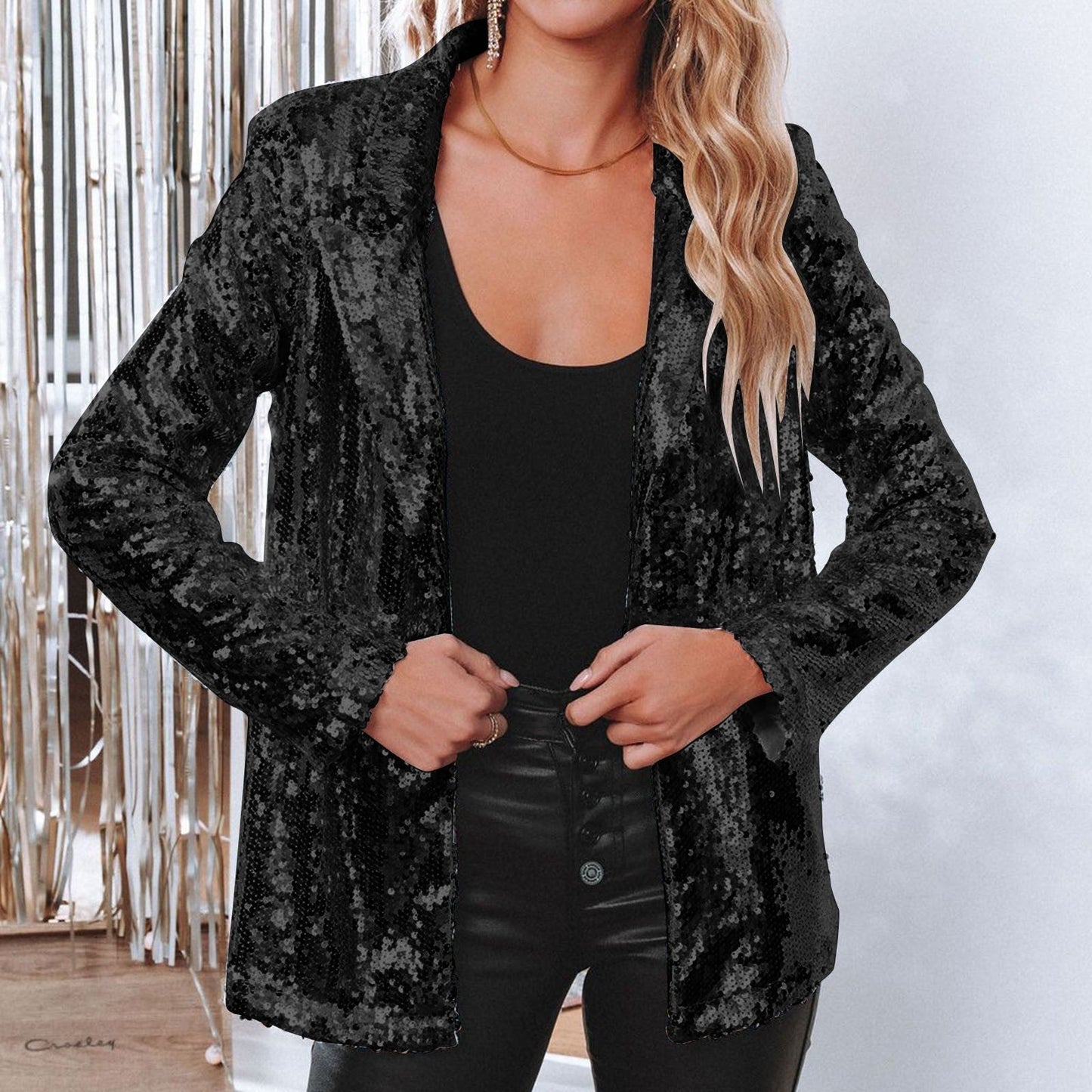 Cora – Elegante Blazer con Paillettes