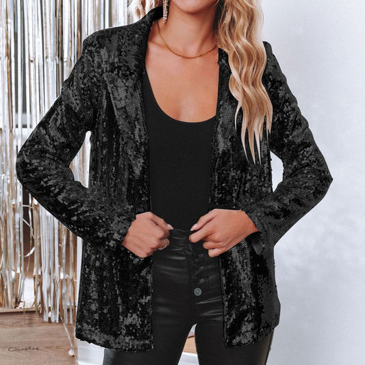 Cora – Elegante Blazer con Paillettes
