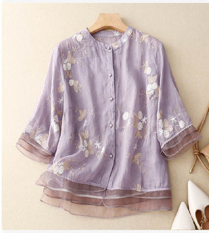 Elaine - Blusa Ricamata Versatile